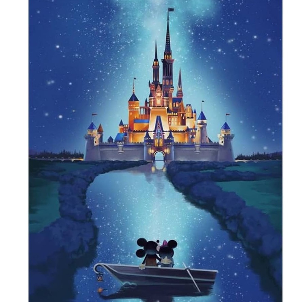 Disney Vibrant Castle Cross Diamond Art Kit